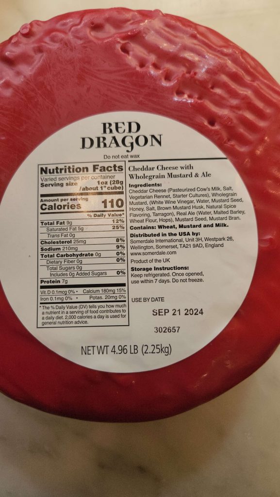 Red Dragon Nutrition Facts